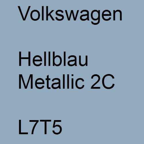 Volkswagen, Hellblau Metallic 2C, L7T5.